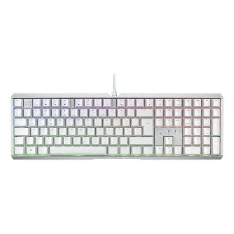 Cherry XTRFY MX 3.1, Avec fil, USB, Clavier mécanique, QWERTZ, LED RGB, Blanc