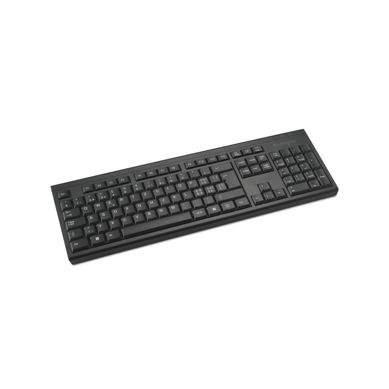 Kensington KB150 EQ Clavier sans fil, Taille réelle 100 %, Sans fil, RF sans fil, Clavier à membrane, QWERTZ, Noir