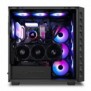 Sharkoon REBEL C80M RGB, Midi Tower, PC, Noir, ATX, micro ATX, Mini-ITX, Métal, Jouer