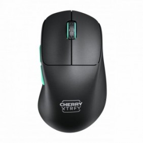 Cherry XTRFY M64 Wireless, RF sans fil, 26000 DPI, Noir, Turquoise