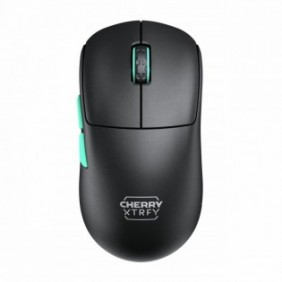 Cherry XTRFY M68 Wireless, RF sans fil, 26000 DPI, Noir, Turquoise