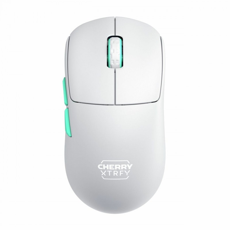 Cherry XTRFY M68 Wireless, RF sans fil, 26000 DPI, Bleu, Turquoise, Blanc