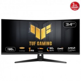 ASUS TUF Gaming VG34VQ3B, 86,4 cm 34", 3440 x 1440 pixels, UltraWide Quad HD, LED, 1 ms, Noir