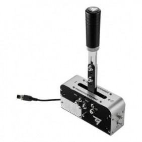 ThrustMaster 4060306, Frein à main, PC, PlayStation 4, PlayStation 5, Xbox One, Xbox One S, Xbox One X, Xbox Series S, Xbox Series X, Avec fil, USB, Noir, Argent, Métal