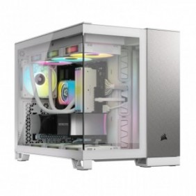 Corsair CC-9011289-WW, Midi Tower, PC, Gris, Blanc, ATX, Acier, Verre trempé, Jouer
