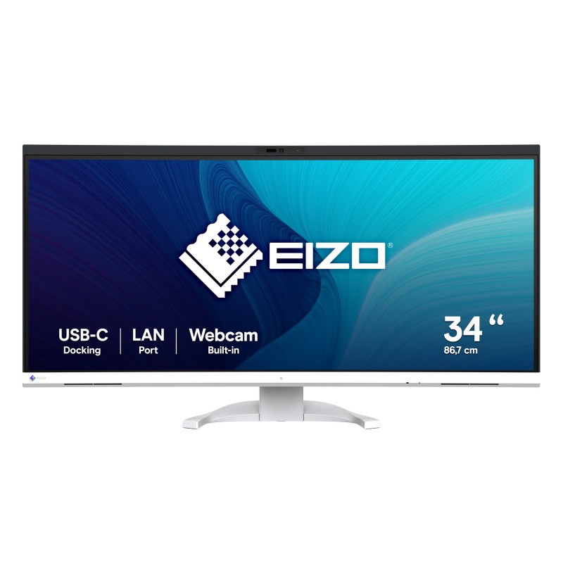 EIZO FlexScan EV3450XC-WT, 86,6 cm 34.1", 3440 x 1440 pixels, UltraWide Quad HD, LED, 5 ms, Blanc