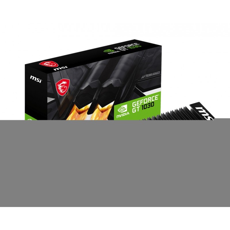 MSI GeForce GT 1030 4GHD4 LP OC, GeForce GT 1030, 4 Go, GDDR4, 64 bit, 2100 MHz, PCI Express 3.0