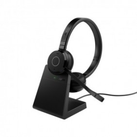 Jabra Evolve 65 TE, Avec fil &sans fil, 20 - 20000 Hz, BureauCentre d'appels, 106,3 g, Casque, Noir