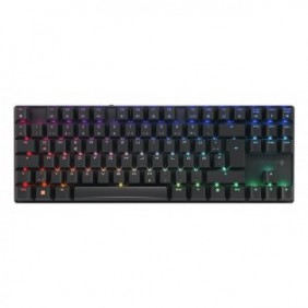 Cherry MX 8.2 TKL Wireless RGB, Avec fil &sans fil, USB + RF Wireless + Bluetooth, Clavier mécanique, QWERTZ, LED RGB, Noir
