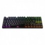 Cherry MX 8.2 TKL Wireless RGB, Avec fil &sans fil, USB + RF Wireless + Bluetooth, Clavier mécanique, QWERTZ, LED RGB, Noir