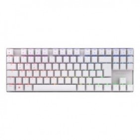 Cherry MX 8.2 TKL Wireless RGB, Avec fil &sans fil, USB + RF Wireless + Bluetooth, Clavier mécanique, QWERTZ, LED RGB, Blanc