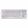 Cherry MX 8.2 TKL Wireless RGB, Avec fil &sans fil, USB + RF Wireless + Bluetooth, Clavier mécanique, QWERTZ, LED RGB, Blanc