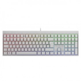 Cherry MX 2.0S, Avec fil, USB, Clavier mécanique, QWERTZ, LED RGB, Blanc