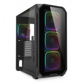 Sharkoon AK5G RGB, Midi Tower, PC, Noir, ATX, micro ATX, Mini-ITX, Multi, Ventilateur