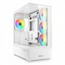 Sharkoon AK6 RGB, PC, Blanc, ATX, micro ATX, Mini-ATX, Verre trempé, Multi, 17 cm