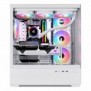 Sharkoon AK6 RGB, PC, Blanc, ATX, micro ATX, Mini-ATX, Verre trempé, Multi, 17 cm