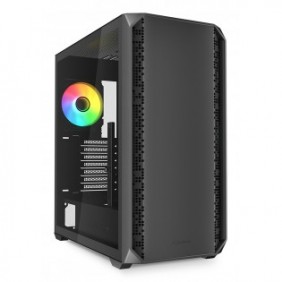 Sharkoon AK2 RGB, Midi Tower, PC, Noir, ATX, micro ATX, Mini-ITX, Multi, Ventilateur