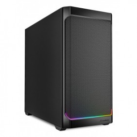 Sharkoon MK4 RGB Strip, Micro Tower, PC, Noir, micro ATX, Mini-ITX, Multi, Devant