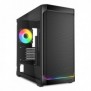 Sharkoon MK4W RGB Strip, Micro Tower, PC, Noir, micro ATX, Mini-ITX, Multi, Ventilateur, Devant