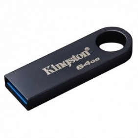 Kingston DataTraveler 64 Go SE9 G3 - Nickel foncé, 64 Go, USB Type-A, 3.2 Gen 1 3.1 Gen 1, 220 Mos, Sans capuchon, Noir