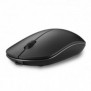 Kensington MY230 EQ Souris sans fil rechargeable de taille moyenne, Ambidextre, RF sans fil + Bluetooth, 1200 DPI, Noir