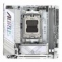 Gigabyte X870I AORUS PRO ICE Carte mère - Compatible avec les processeurs AMD Ryzen série 9000, VRM 8+2+1 phases, jusqu'à 8400 MHz DDR5 , 1xPCIe 5.0 M.2 + 1xPCIe 4.0 M.2, WI-FI 7, LAN 2,5 GbE, USB 4, AMD, Emplacement AM5, AMD Ryzen 7000 Series, AMD
