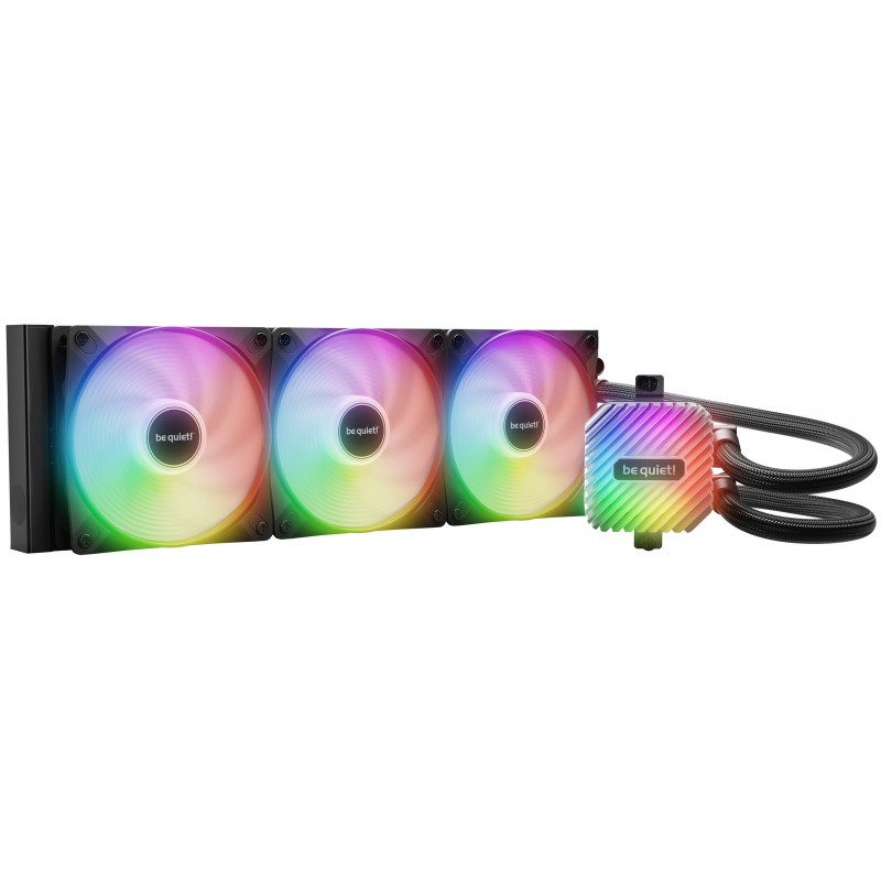 Be Quiet! Light Loop 360 mm | Système de refroidissement liquide tout-en-un, 360 mm, noir, socket Intel et AMD, ARGB, Refroidisseur de liquide tout-en-un, 12 cm, 105,1 m³h, Noir