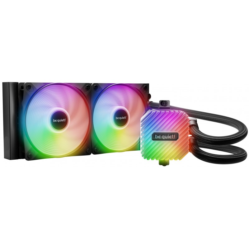 Be Quiet! Light Loop 240 mm | Système de refroidissement liquide tout-en-un, 240 mm, noir, socket Intel et AMD, ARGB, Refroidisseur de liquide tout-en-un, 12 cm, 105,1 m³h, Noir
