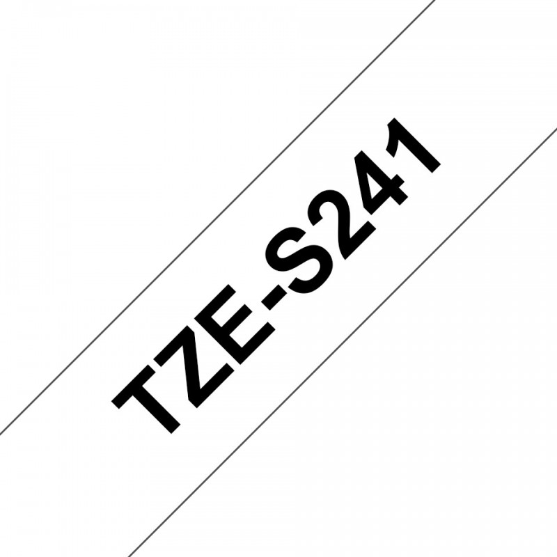 Brother TZE-S241, Noir sur blanc, TZ, Gris, Transfert thermique, Philippines, 5 année
