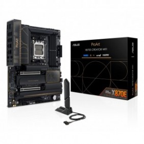ASUS ProArt X870E-CREATOR WIFI, AMD, Emplacement AM5, Emplacement AM5, DDR5-SDRAM, 192 Go, DIMM