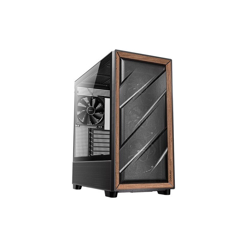 Antec 0-761345-10133-2, Midi Tower, PC, Noir, Bois, ATX, ITX, micro ATX, Plastique, Acier, Bois, 18 cm