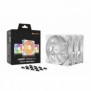 Be Quiet! Light Wings LX 120 mm PWM | Ventilateur PC ARGB White, Pack de 3, Ventilateur, 12 cm, 1600 trmin, 87,5 m³h, Blanc