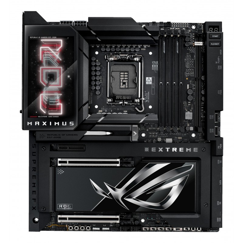 ASUS ROG MAXIMUS Z890 EXTREME, Intel, LGA 1851 Socket V1, Intel Core Ultra Series 2, DDR5-SDRAM, 192 Go, DIMM