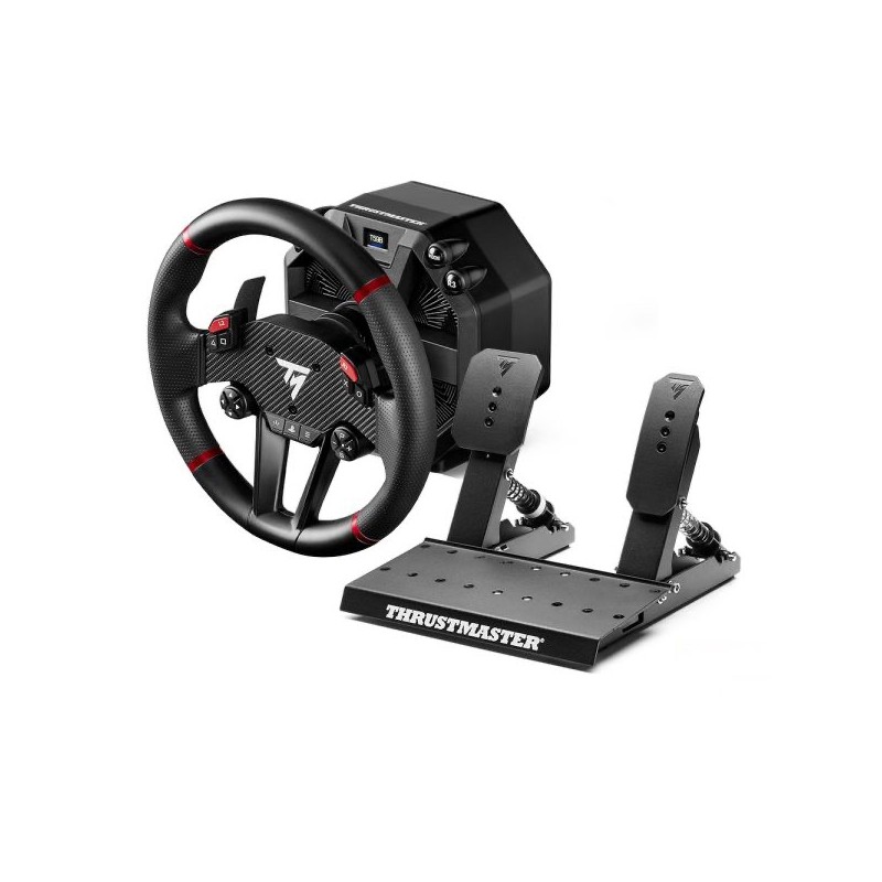 ThrustMaster T598, Volant + pédales, PC, PlayStation 4, PlayStation 5, Prise directe, Avec fil, USB, Noir, Rouge