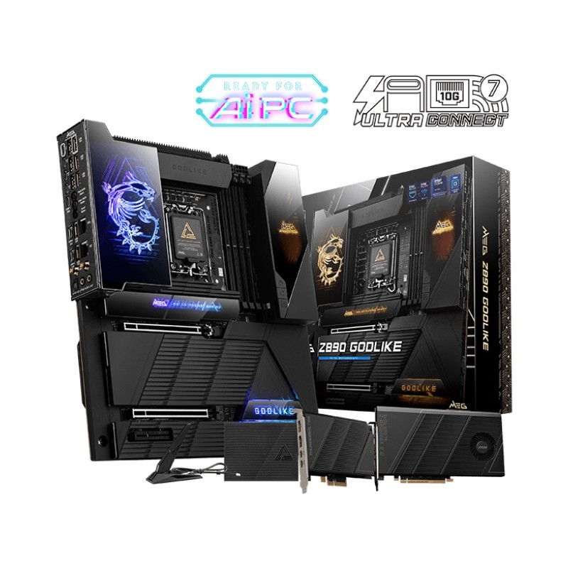 MSI MEG Z890 GODLIKE, Intel, LGA 1851 Socket V1, Intel Core Ultra Series 2, Intel LGA1851, 256 Go, DDR5-SDRAM