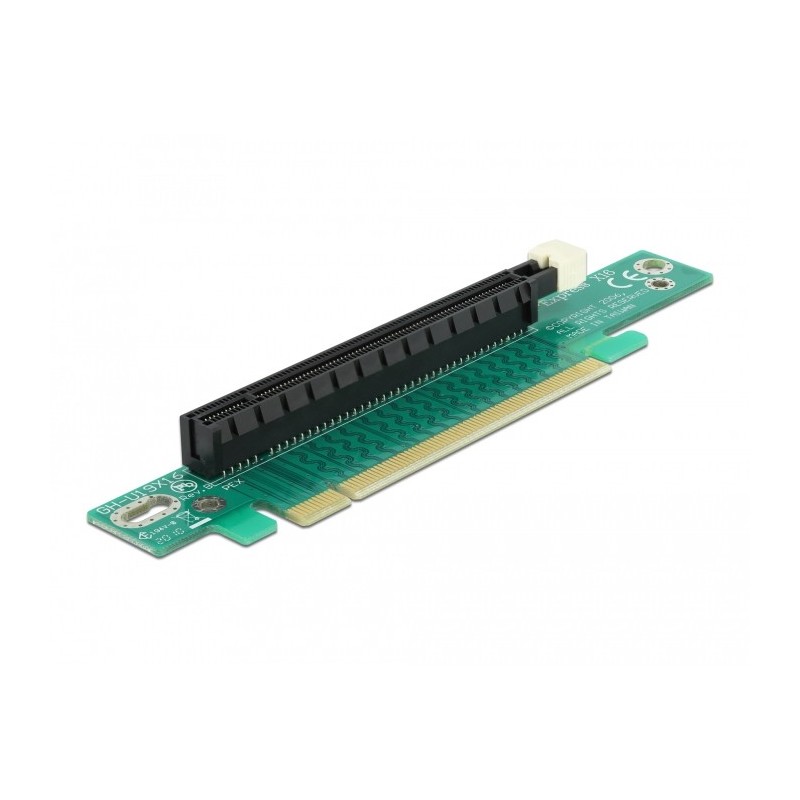 Delock Riser PCIe x16, PCIe, PCIe, PC, PC, Avec fil, 1U