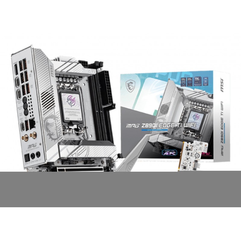 MSI MPG Z890I EDGE TI WIFI, Intel, LGA 1851 Socket V1, Intel Core Ultra Series 2, Intel LGA1851, 128 Go, DDR5-SDRAM