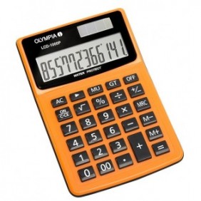 Olympia LCD 1000P, Bureau, Calculatrice basique, 12 chiffres, 1 lignes, Noir, Orange