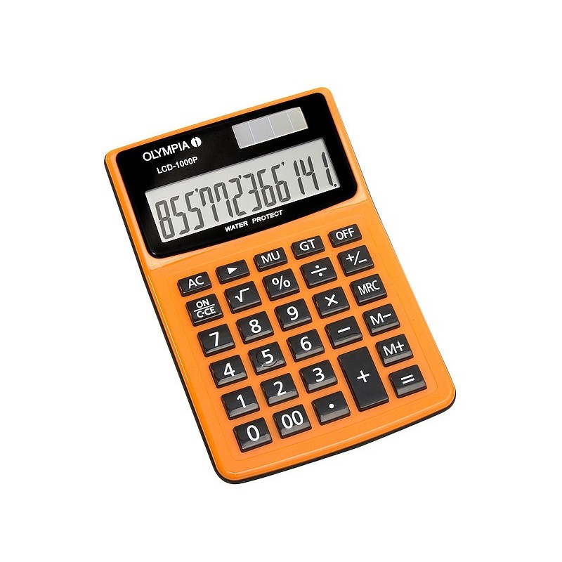 Olympia LCD 1000P, Bureau, Calculatrice basique, 12 chiffres, 1 lignes, Noir, Orange