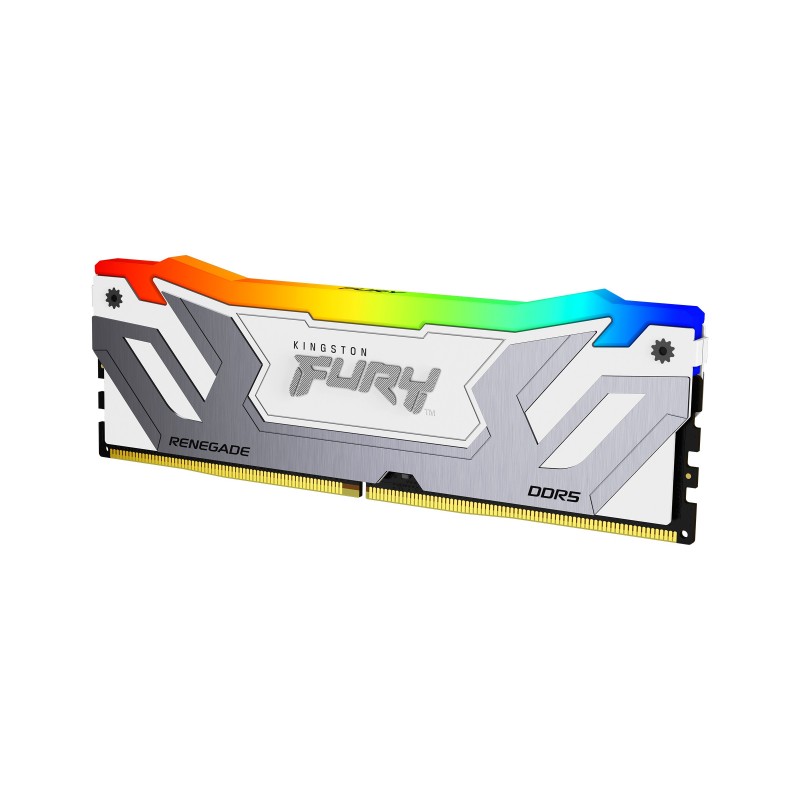 Kingston FURY 24Go 8400MTs DDR5 CL40 CUDIMM Renegade RGB Blanc XMP, 24 Go, 1 x 24 Go, DDR5, 288-pin DIMM
