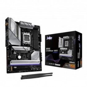 ASRock B850 LiveMixer WiFi, AMD, Emplacement AM5, AMD Ryzen 7000 Series, AMD Ryzen 8000 Series, AMD Ryzen 9000 Series, Emplacement AM5, DDR5-SDRAM, 256 Go