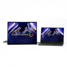 ASUS ZenScreen Fold OLED MQ17QH, 43,9 cm 17.3", 2560 x 1920 pixels, Quad HD, OLED, 0,2 ms, Argent