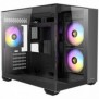 Antec CX600M Trio ARGB, Mini Tower, PC, Noir, Transparent, ITX, Micro-ITX, Verre, Acier, Verre trempé, Multi