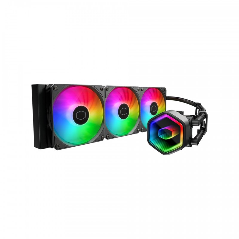 Cooler Master MasterLiquid 360 Core II, Kit de refroidissement du liquide, 12 cm, 650 trmin, 1750 trmin, 120 m³h, Noir