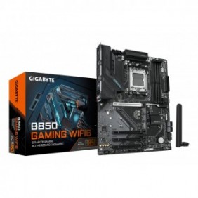 Gigabyte B850 GAMING WIFI6 Carte Mère - AMD Ryzen 9000 Series CPUs, VRM numérique 6+2+2 phases, jusqu'à 8200MHz DDR5 , 1xPCIe 5.0 + 2xPCIe 4.0 M.2, LAN GbE, WIFI 6, USB 3.2 Gen 2, AMD, Emplacement AM5, AMD Ryzen 7000 Series, AMD Ryzen 8000 Series, AMD