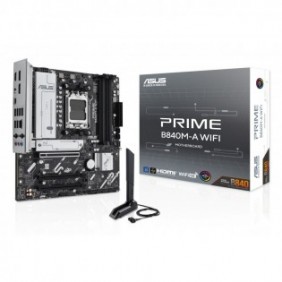 ASUS PRIME B840M-A WIFI, AMD, Emplacement AM5, AMD Ryzen 7000 Series, AMD Ryzen 8000 Series, AMD Ryzen 9000 Series, Emplacement AM5, DDR5-SDRAM, 192 Go