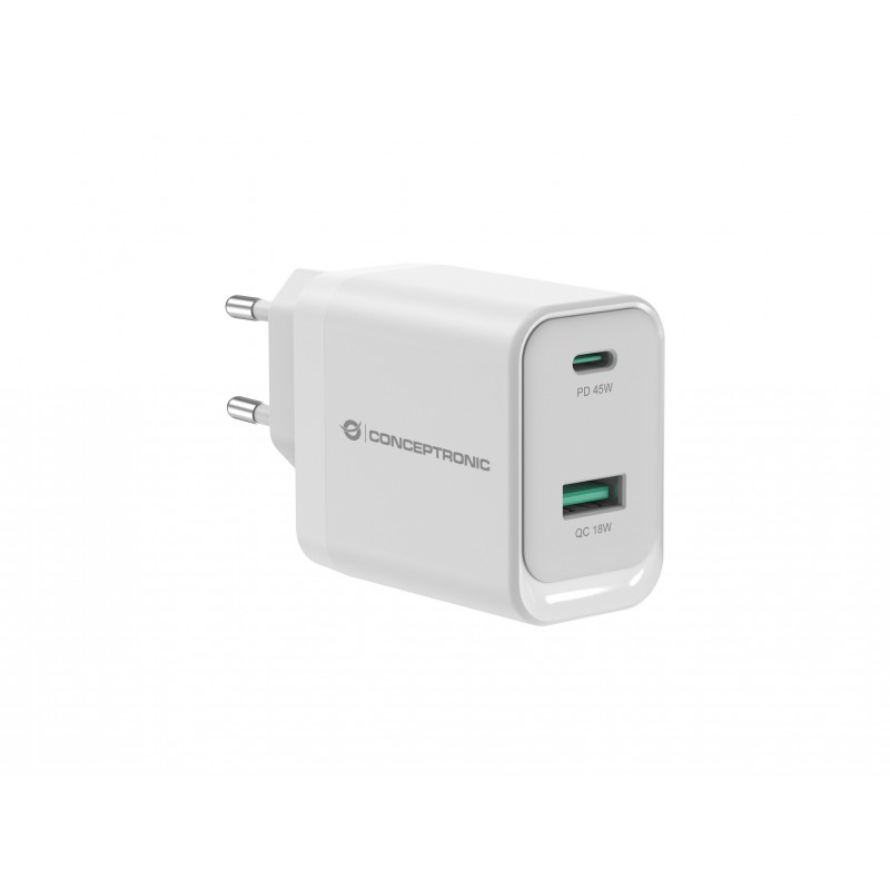 Conceptronic ALTHEA20W45, Intérieure, Secteur, 20 V, Blanc