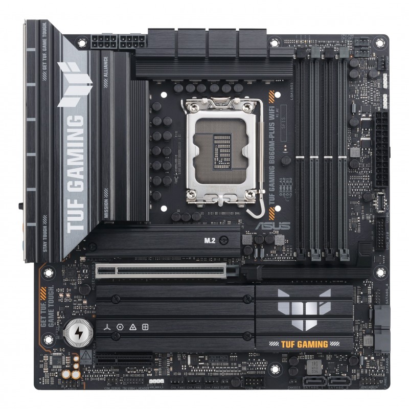 ASUS TUF GAMING B860M-PLUS WIFI, Intel, LGA 1851 Socket V1, Intel Core Ultra Series 2, LGA 1851, DDR5-SDRAM, 256 Go