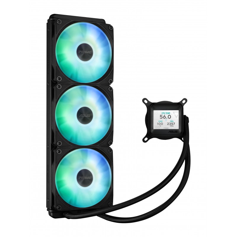 ASUS Prime LC 360 ARGB LCD, Refroidisseur de liquide tout-en-un, 12 cm, Noir