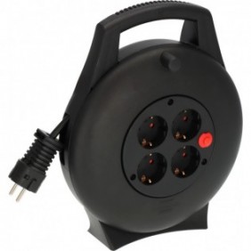 Brennenstuhl 1093900, 10 m, Intérieure, IP20, Résistant aux impacts, Protection contre la surchauffe, Plastique, Polyvinyl chloride , Noir